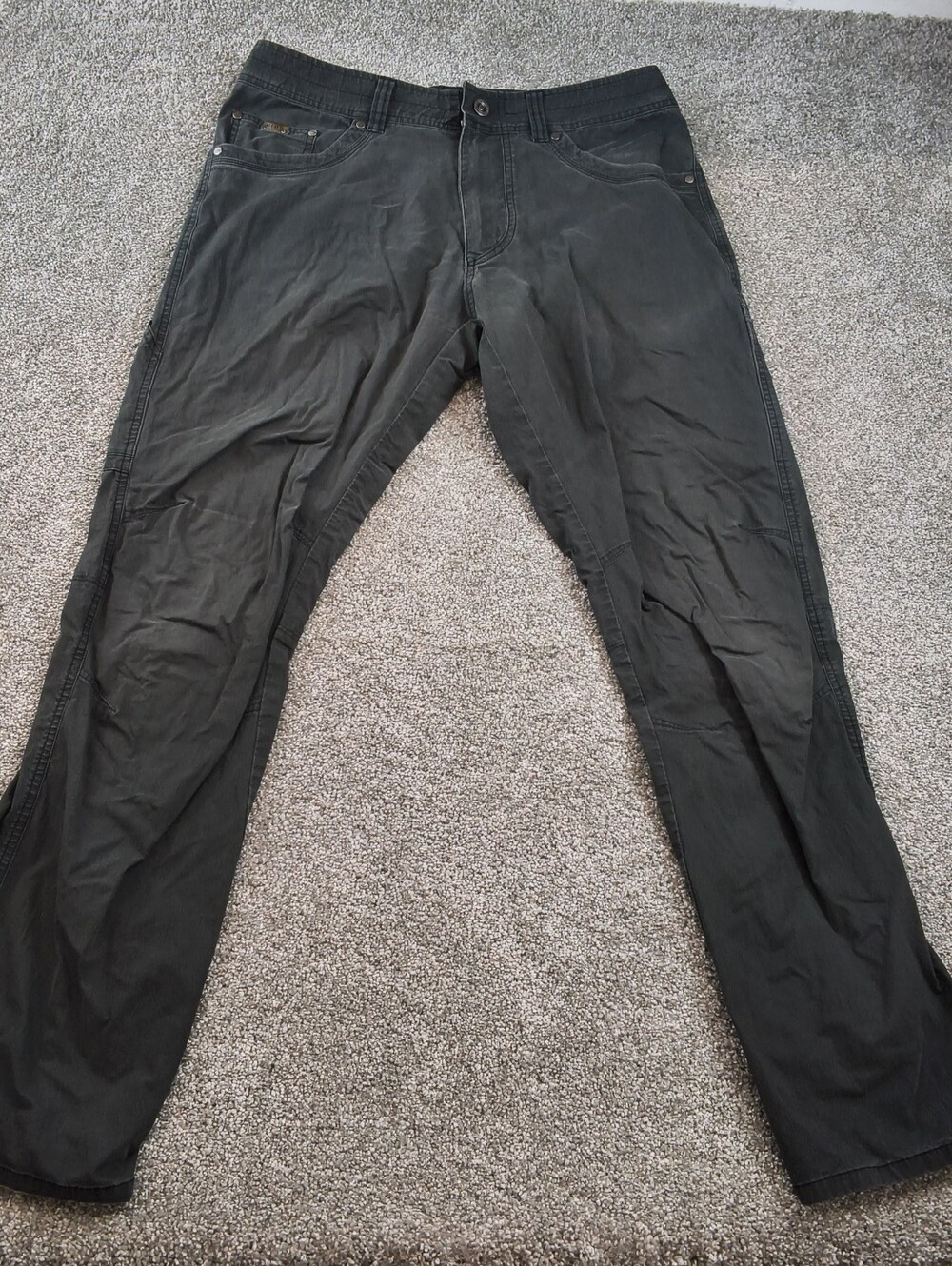 Kuhl Revolvr Pants Mens 33x34 Gray Flex Hiking Vintage Patina Dye